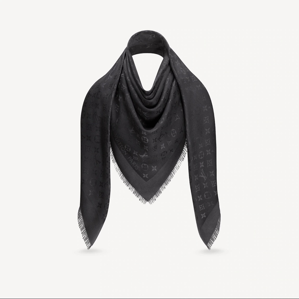Louis Vuitton Monogram Shawl (charcoal grey)